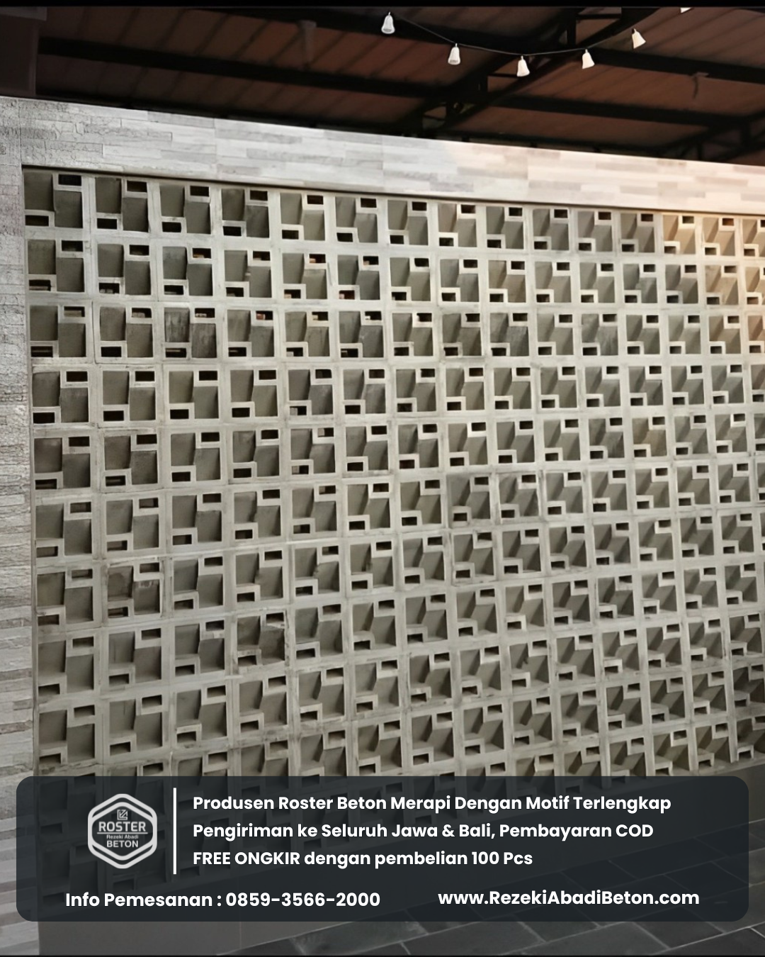 Harmoni antara roster beton modern dan arsitektur bernuansa Jawa di Surakarta