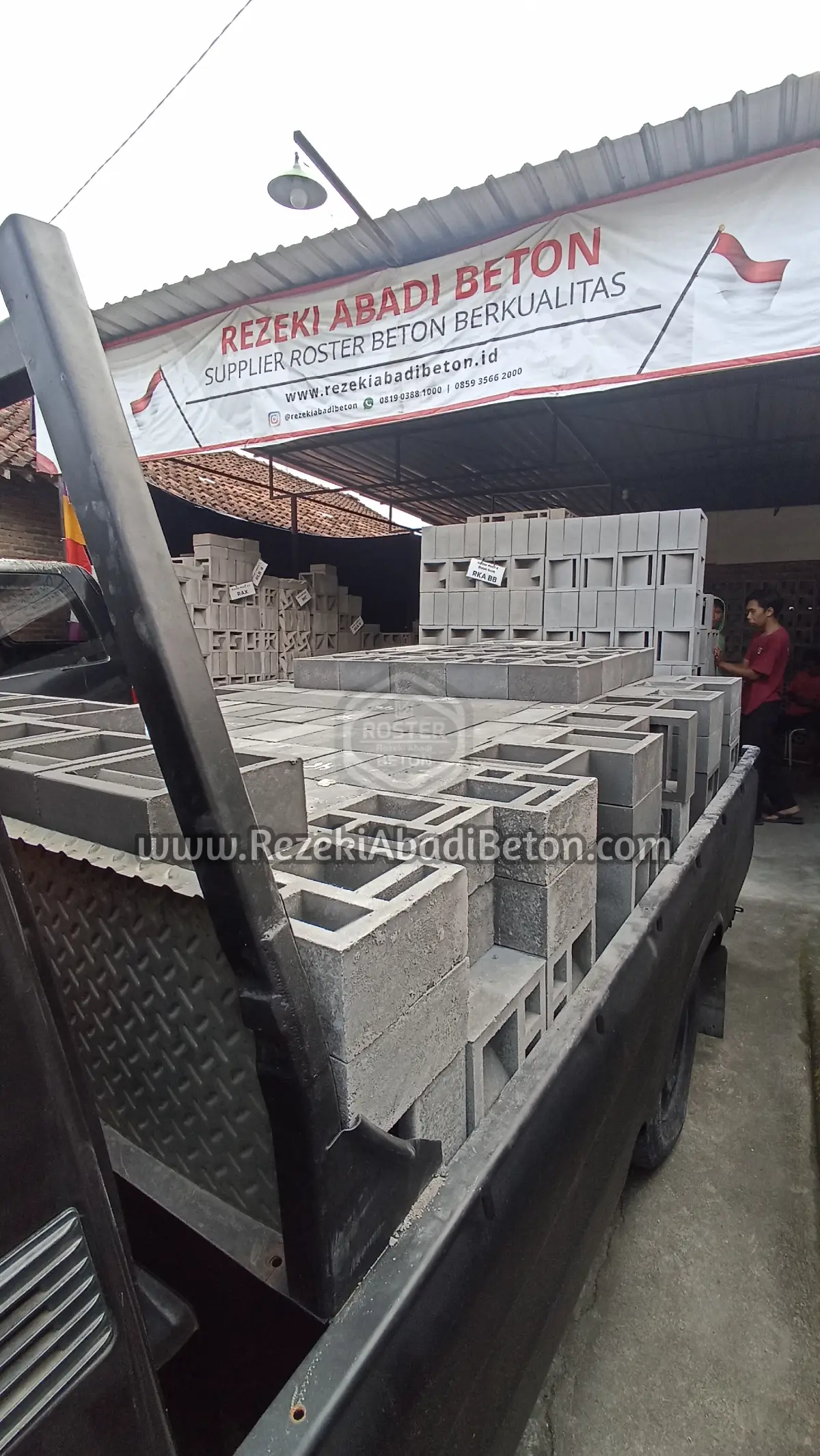 gratis ongkos kirim minimal order 100pcs untuk roster beton di sukoharjo, bisa COD, layanan pemesanan 24 jam