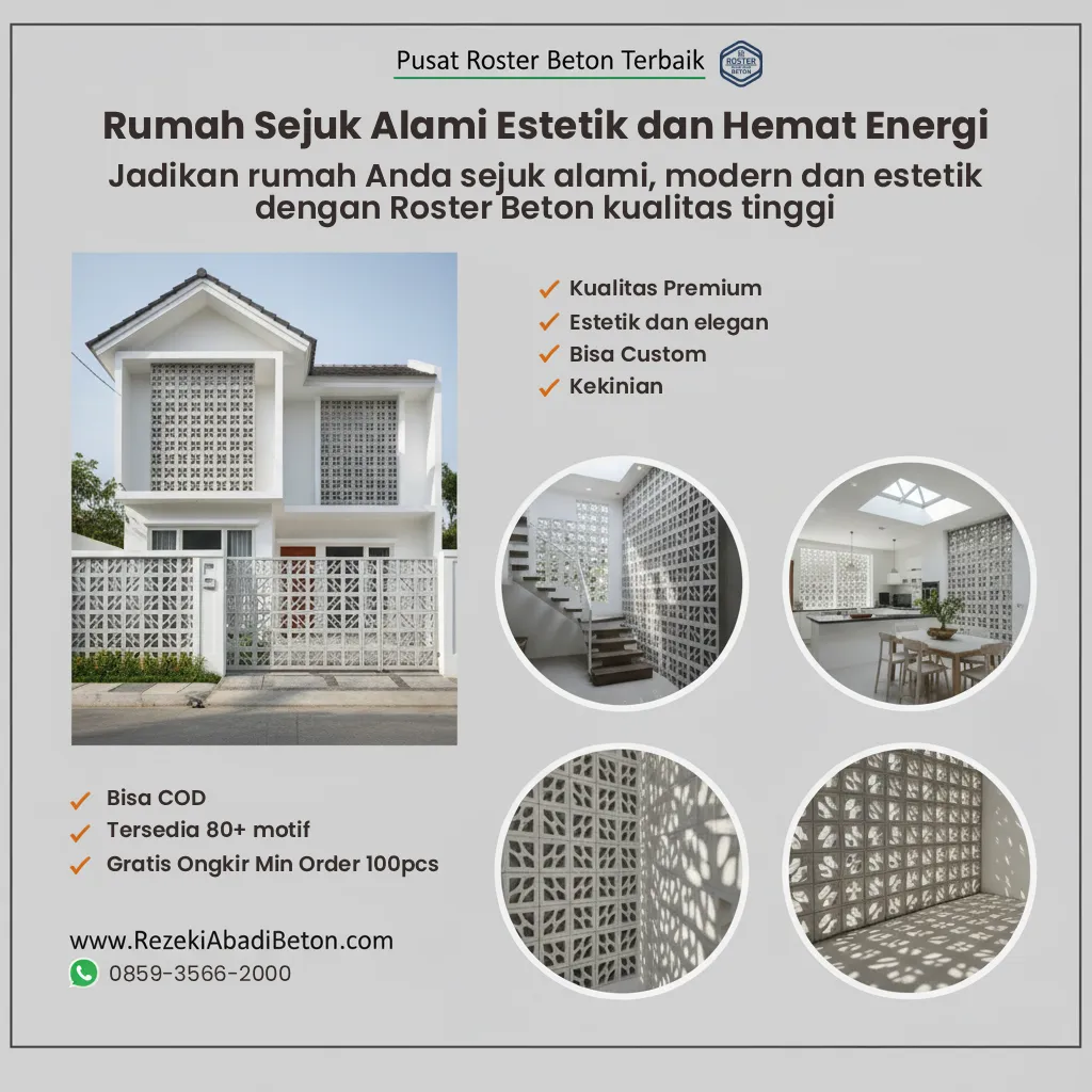 Jual Roster Beton di Jogja: Motif Terbaik, Harga Pabrik!