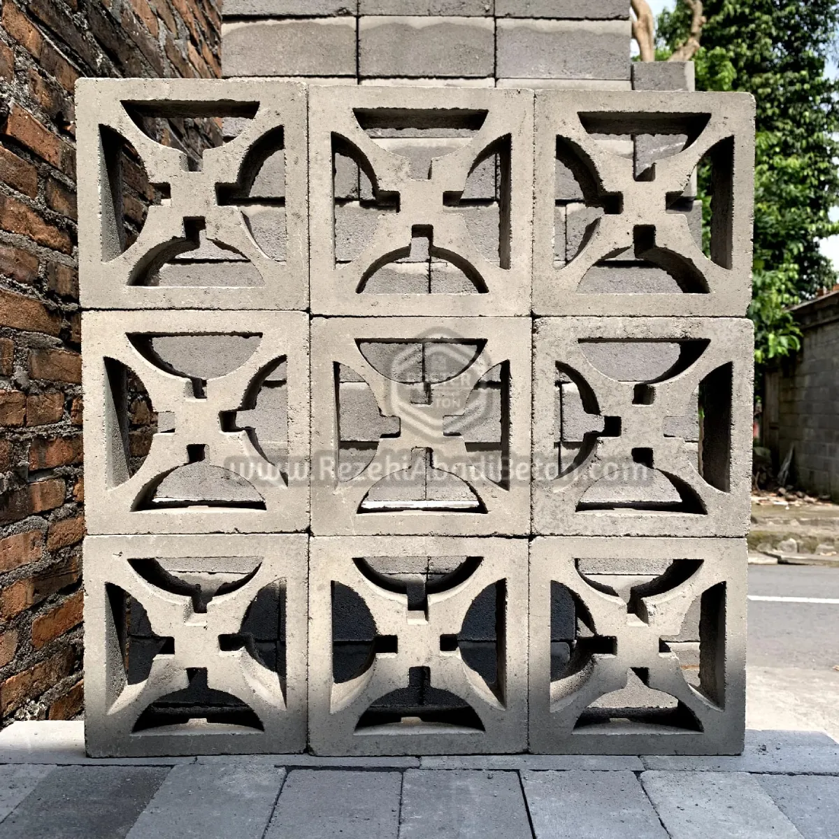 Jual roster beton di Wonosobo motif natural untuk villa, rumah probadi, atau homestay