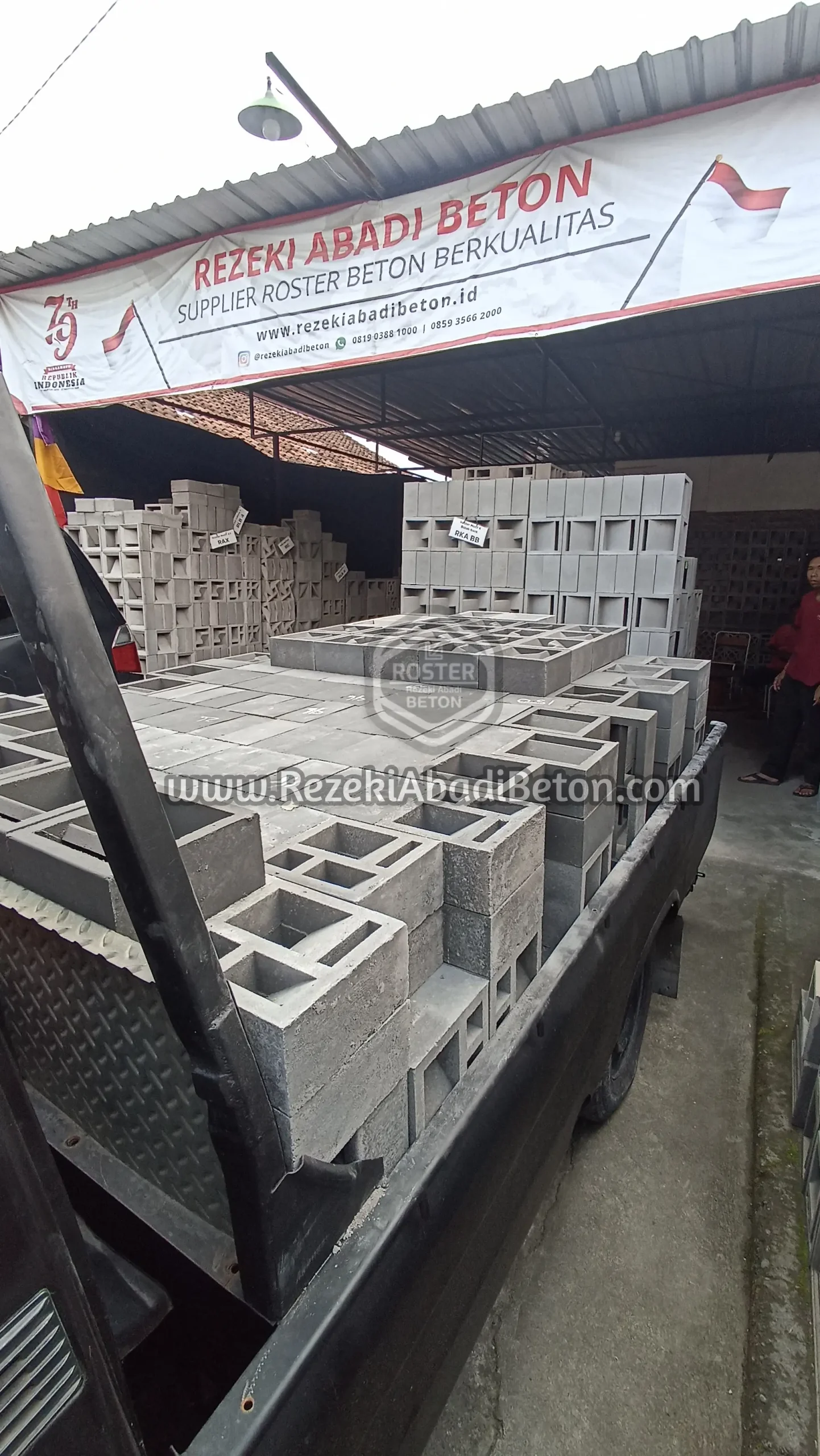 Layanan gratis ongkir, COD, dan garansi pengiriman roster beton ke Wonosobo