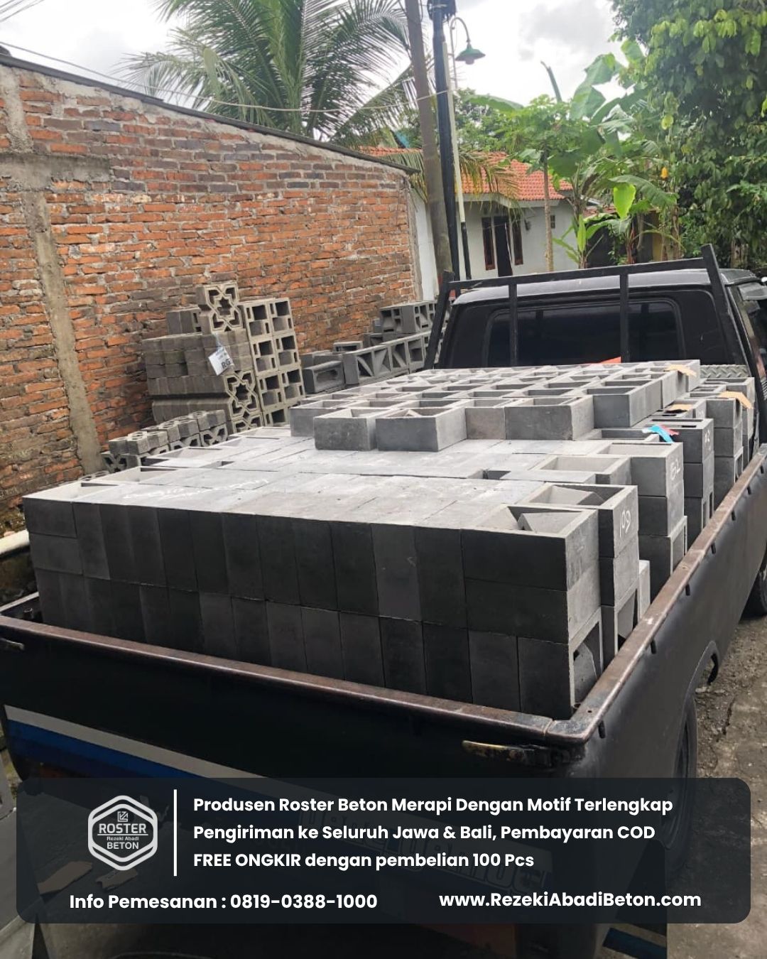 Armada kami siap mengantar pesanan roster beton ke seluruh penjuru Grobogan.