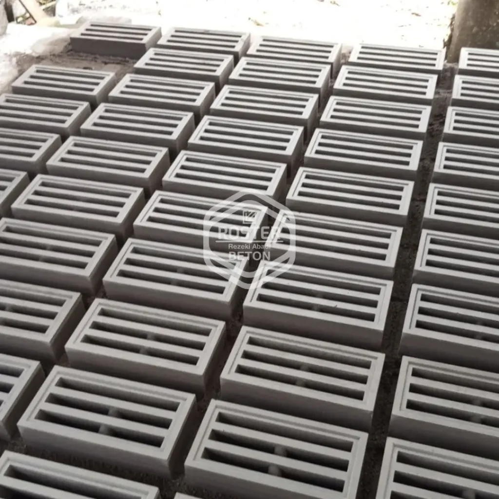 roster beton motif krepyak